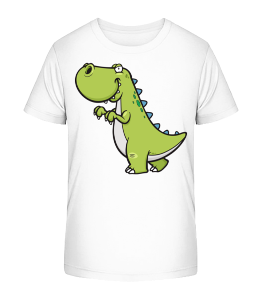 Dinosaure Drôle De Bande Dessinée - T-shirt bio Enfant Stanley Stella - Blanc - Devant