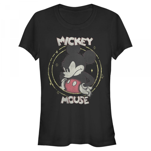 Disney Classics - Mickey Mouse - Mickey Gritty - Femme T-shirt - Noir - Devant