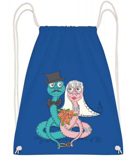 Married Monsters - Sac à dos Drawstring - Bleu royal - Vorn