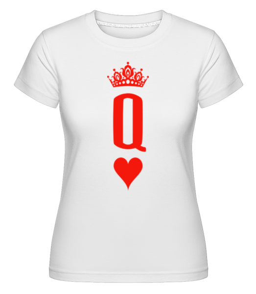 Poker Queen -  T-shirt Shirtinator femme - Blanc - Devant