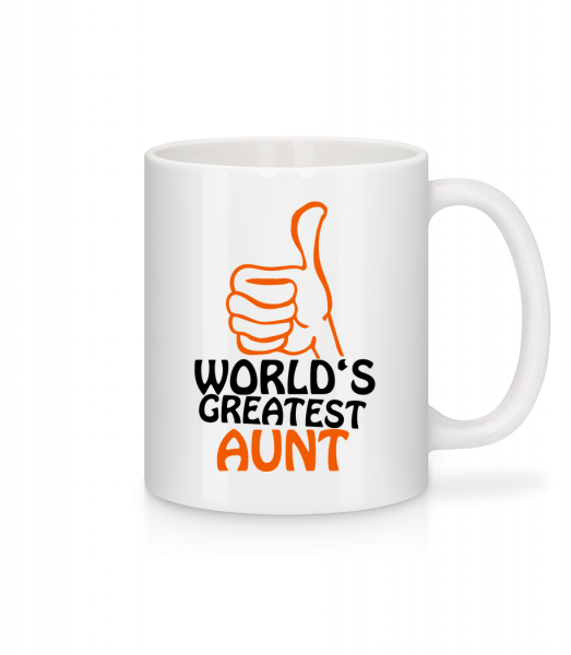 World's Greatest Aunt - Mug en céramique blanc - Blanc - Vorn