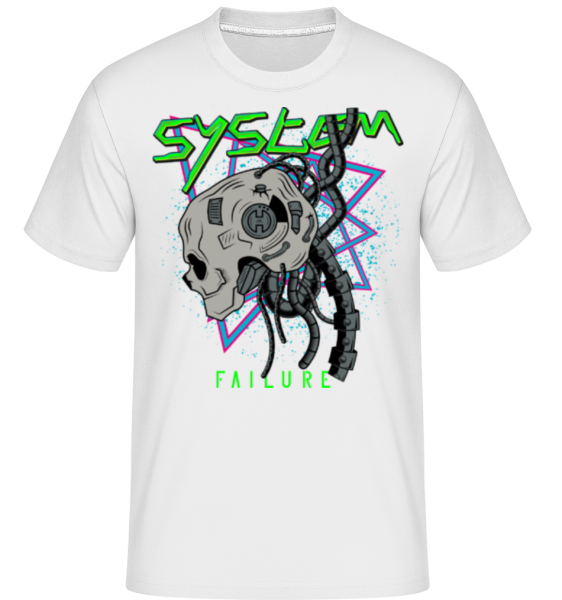 Erreur Système Cyberpunk -  T-Shirt Shirtinator homme - Blanc - Devant