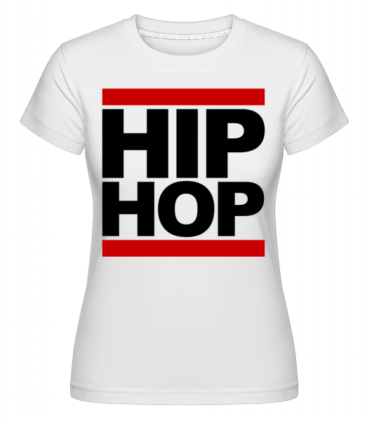 Hip Hop Logo -  T-shirt Shirtinator femme - Blanc - Vorn