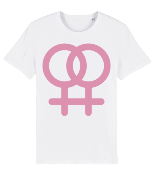 Female Love Icon - T-shirt bio Homme Stanley Stella - Blanc - Devant