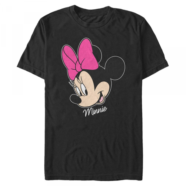 Disney - Mickey Mouse - Minnie Mouse Minnie Big Face - Homme T-shirt - Noir - Devant