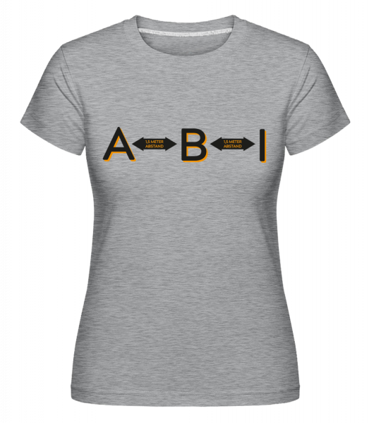 ABI 15 mètres -  T-shirt Shirtinator femme - Gris chiné - Vorn