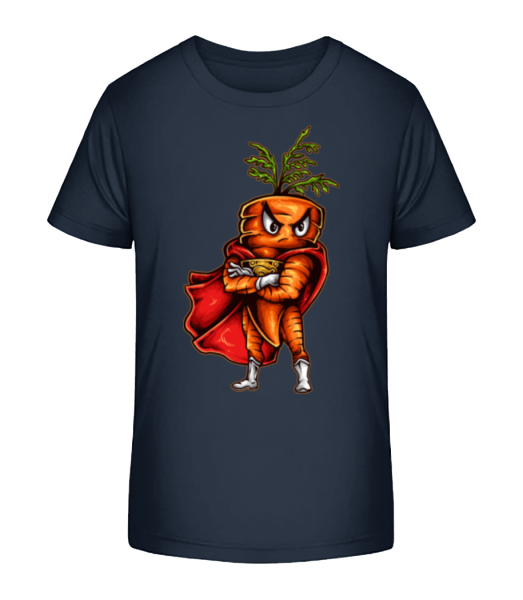 Super Carrote - T-shirt bio Enfant Stanley Stella - Bleu marine - Devant