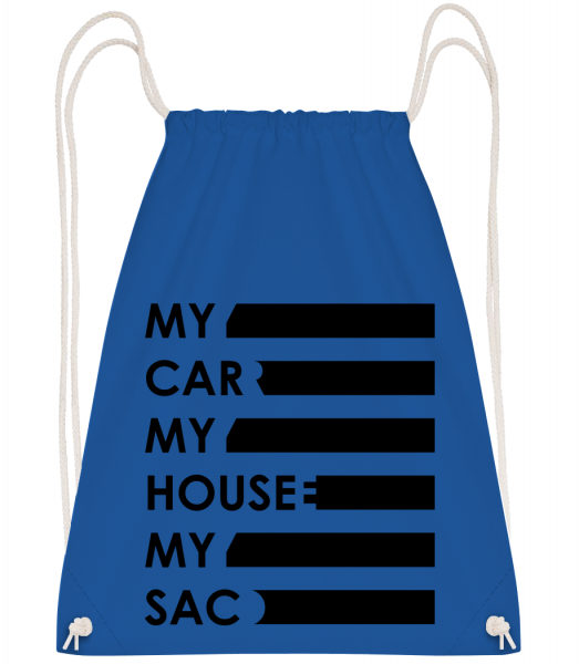 My Car, My House, My Sac - Sac à dos sport - Bleu royal - Vorn