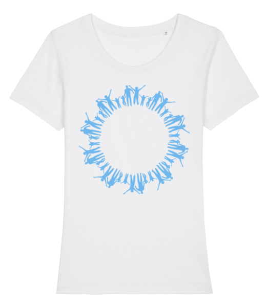 Cercle De Personnes - T-shirt bio Femme Stanley Stella - Blanc - Devant