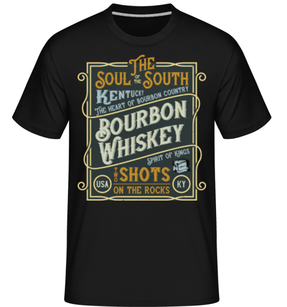 Bourbon Whiskey -  T-Shirt Shirtinator homme - Noir - Devant