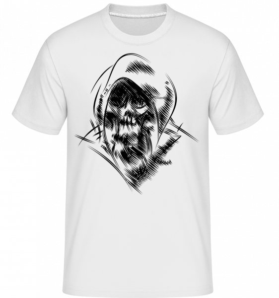 Gothic Skull -  T-Shirt Shirtinator homme - Blanc - Vorn