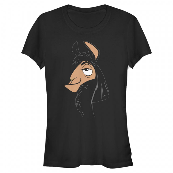 Disney - Kuzco l'empereur mégalo - Kuzco Big Face - Femme T-shirt - Noir - Devant