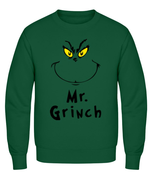 Mr. Grinch - Sweatshirt Homme - Vert bouteille - Devant