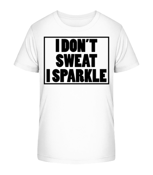 I Don't Sweat I Sparkle - T-shirt bio Enfant Stanley Stella - Blanc - Devant