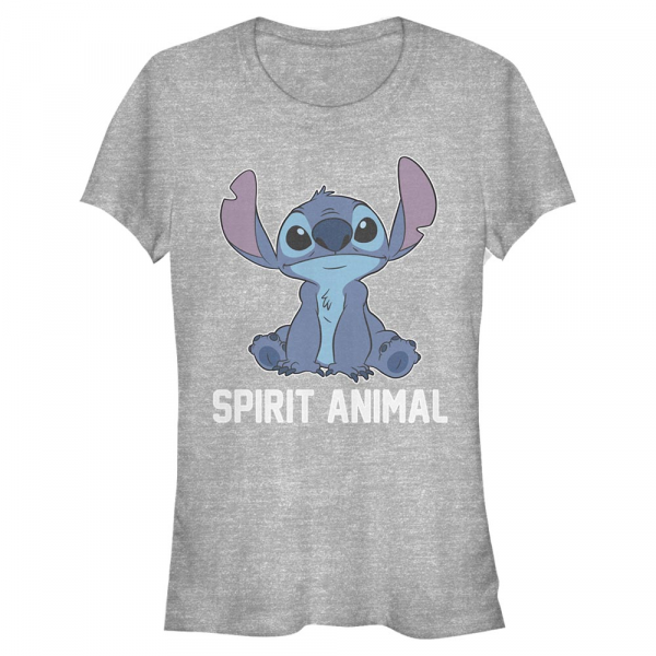 Disney Classics - Lilo & Stitch - Stitch Spirit Animal v2 - Femme T-shirt - Gris chiné - Devant