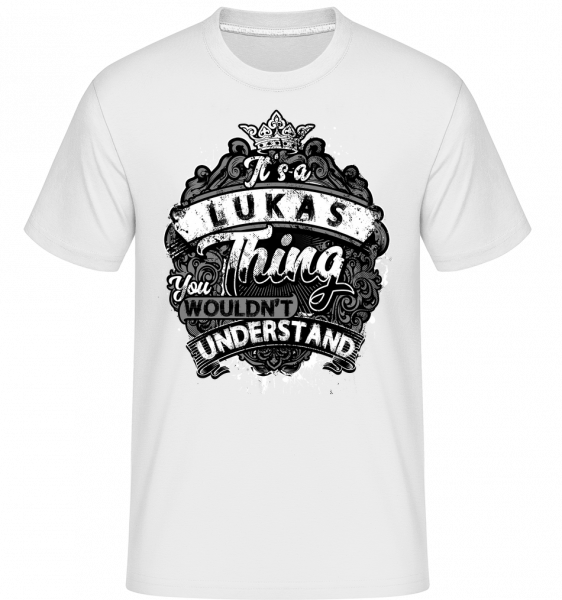 It's A Lukas Thing -  T-Shirt Shirtinator homme - Blanc - Vorn