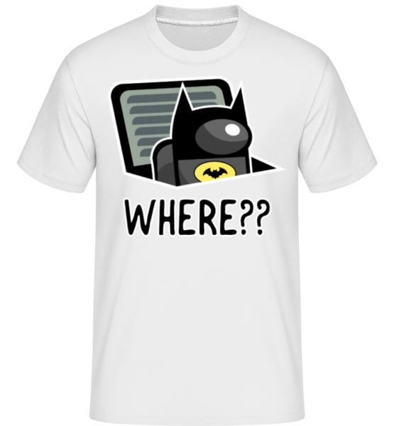 Batman Style Among Us Imposter -  T-Shirt Shirtinator homme - Blanc - Devant