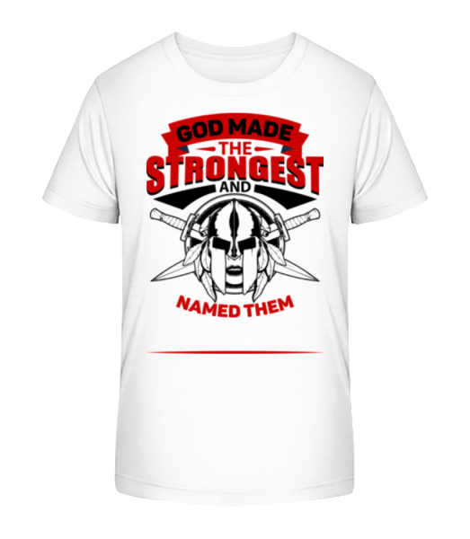 God Named The Strongest - T-shirt bio Enfant Stanley Stella - Blanc - Devant