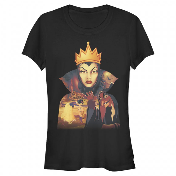 Disney - Blanche-Neige et les Sept Nains - Zlá královna Mix - Femme T-shirt - Noir - Devant