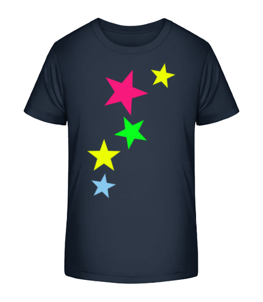 Étoiles De Couleurs - T-shirt bio Enfant Stanley Stella - Bleu marine - Devant