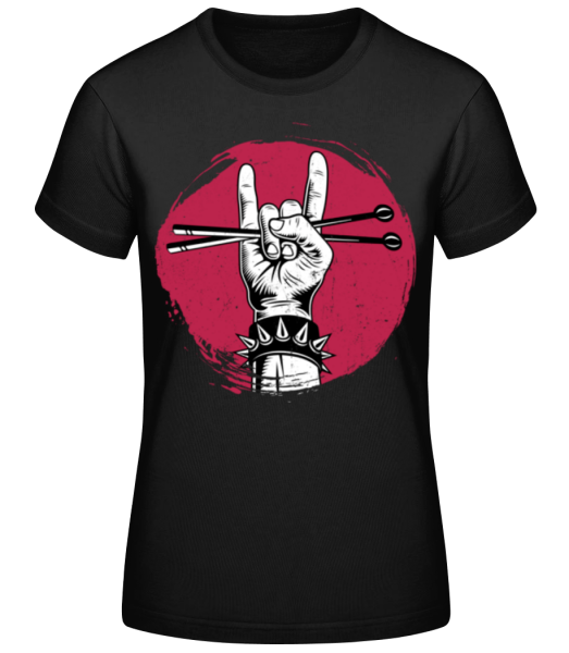 Batteur De Métal - T-shirt standard Femme - Noir - Devant