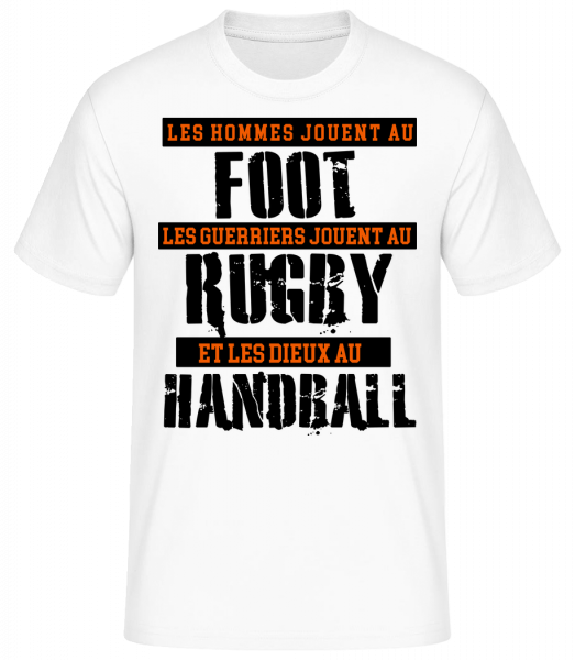 Les Dieux Jouent Au Handball - T-shirt standard Homme - Blanc - Vorn