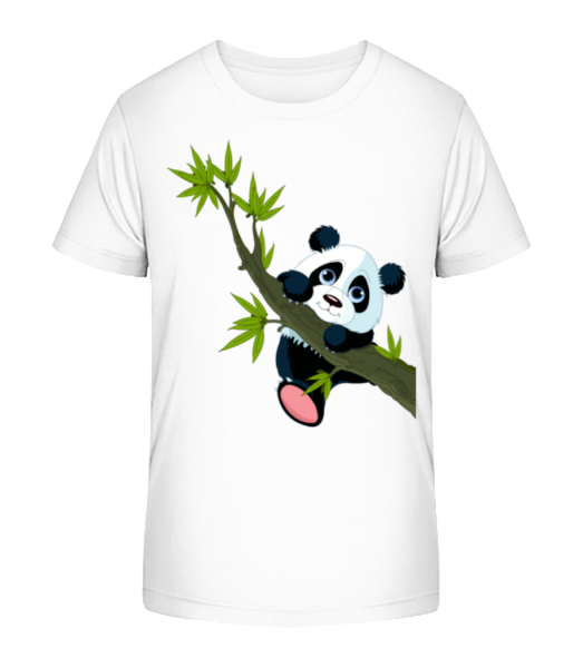 Panda Sur Une Branche - T-shirt bio Enfant Stanley Stella - Blanc - Devant