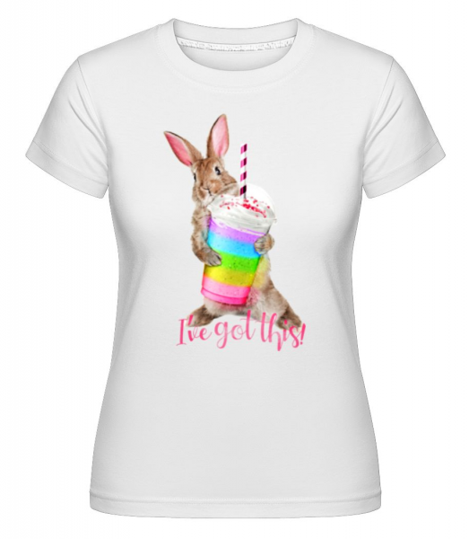I Have Got This Rabbit -  T-shirt Shirtinator femme - Blanc - Devant