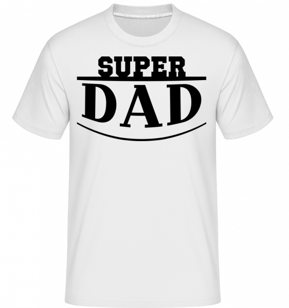 Super Dad Icon -  T-Shirt Shirtinator homme - Blanc - Vorn