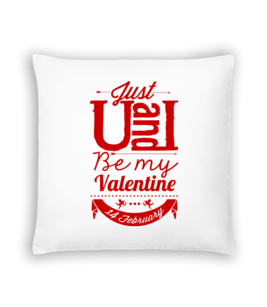 Be My Valentine Red - Coussin - Blanc - Devant