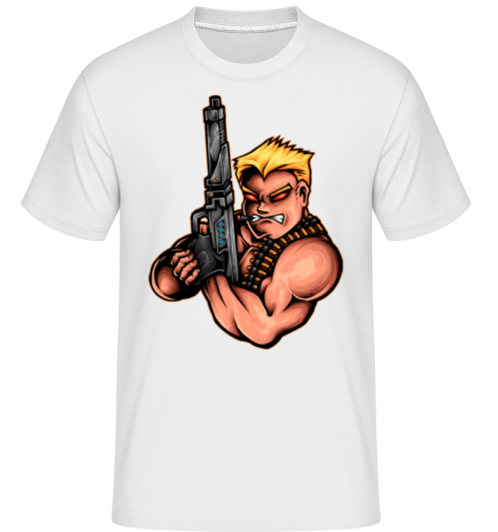 Homme Armé -  T-Shirt Shirtinator homme - Blanc - Devant