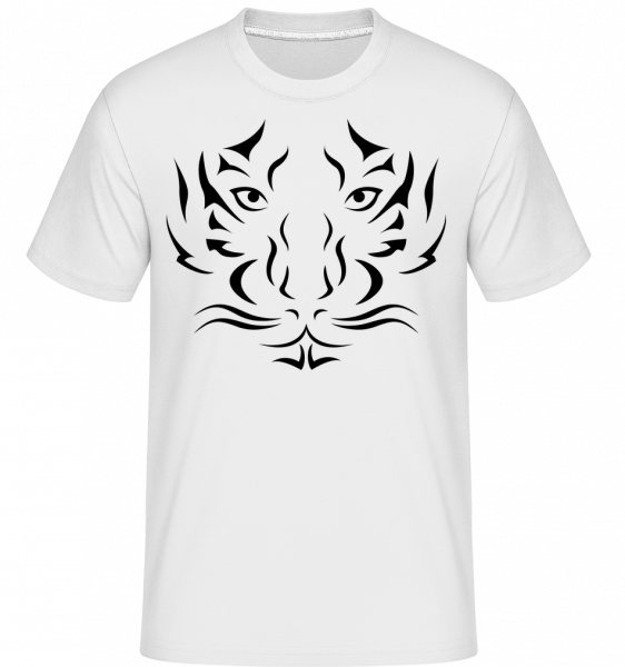 Tête De Tigre -  T-Shirt Shirtinator homme - Blanc - Vorn