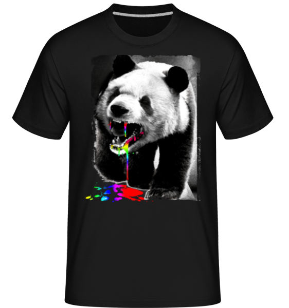 Panda A Mangé Licorne -  T-Shirt Shirtinator homme - Noir - Devant
