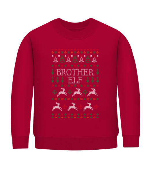 Brother Elf - Sweatshirt Enfant - Rouge - Devant