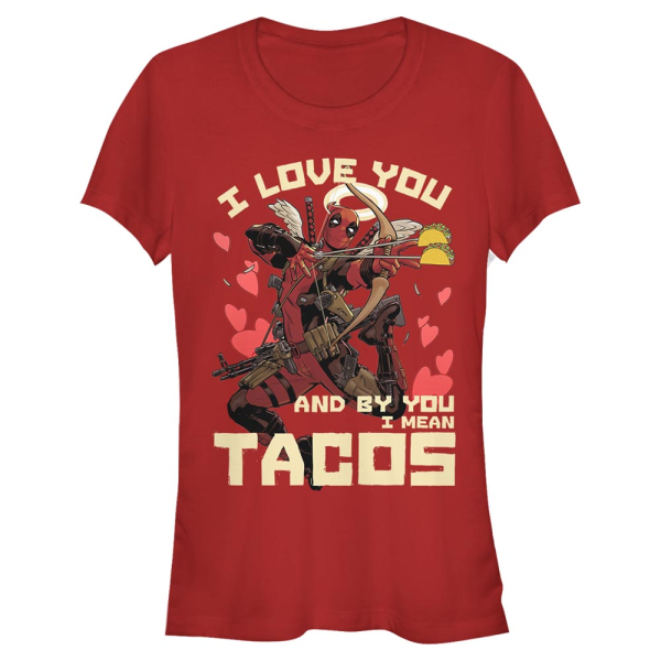 Marvel - Deadpool - Deadpool Taco Love - Valentine's Day - Femme T-shirt - Rouge - Devant
