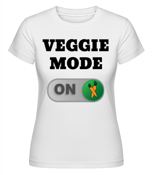 Veggie Mode On - Carrote -  T-shirt Shirtinator femme - Blanc - Vorn