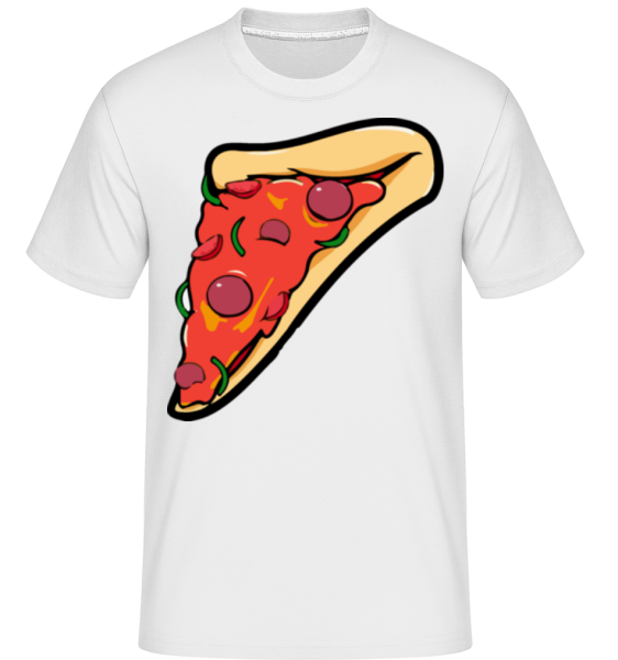 Morceau De Pizza -  T-Shirt Shirtinator homme - Blanc - Devant