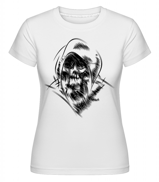 Gothic Skull -  T-shirt Shirtinator femme - Blanc - Vorn