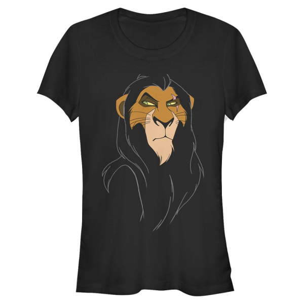 Disney - Le Roi lion - Scar Big Face - Femme T-shirt - Noir - Devant