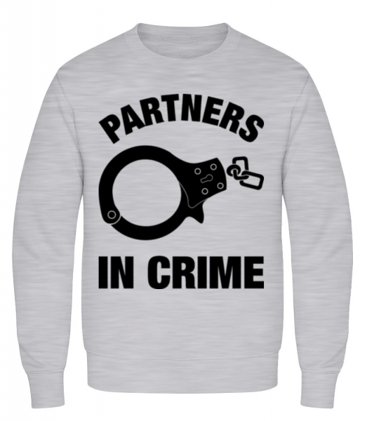 Partner in crime - Sweatshirt Homme - Gris chiné - Devant