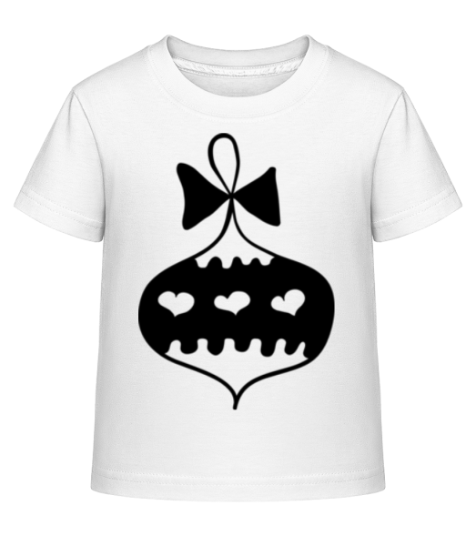 Coeurs D'Arbre De Noël - T-shirt shirtinator Enfant - Blanc - Devant