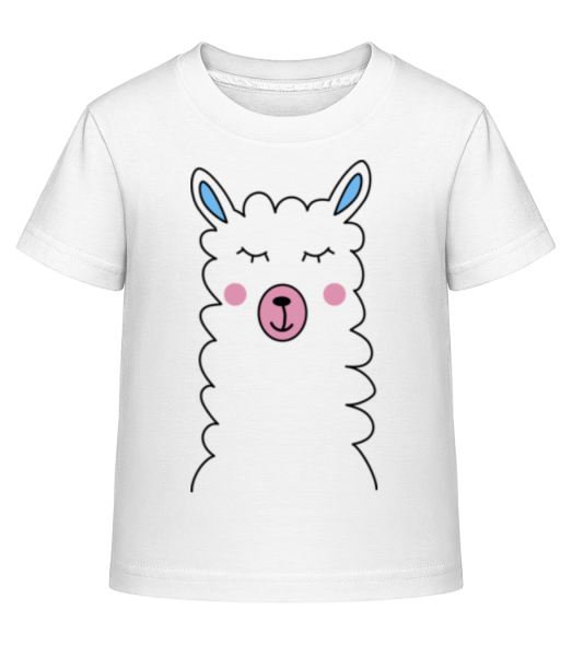Lama Mignon - T-shirt shirtinator Enfant - Blanc - Devant