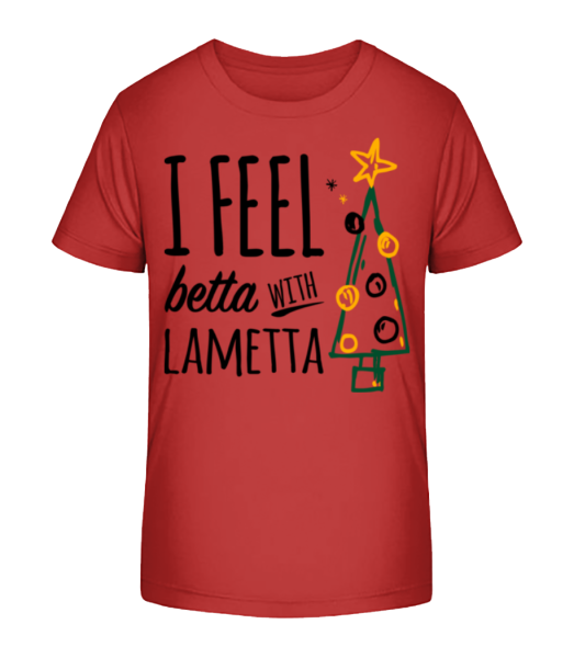 I Feel Betta With Lametta - T-shirt bio Enfant Stanley Stella - Cerise - Devant