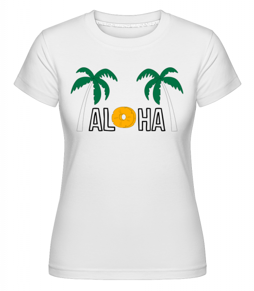 Aloha -  T-shirt Shirtinator femme - Blanc - Vorn