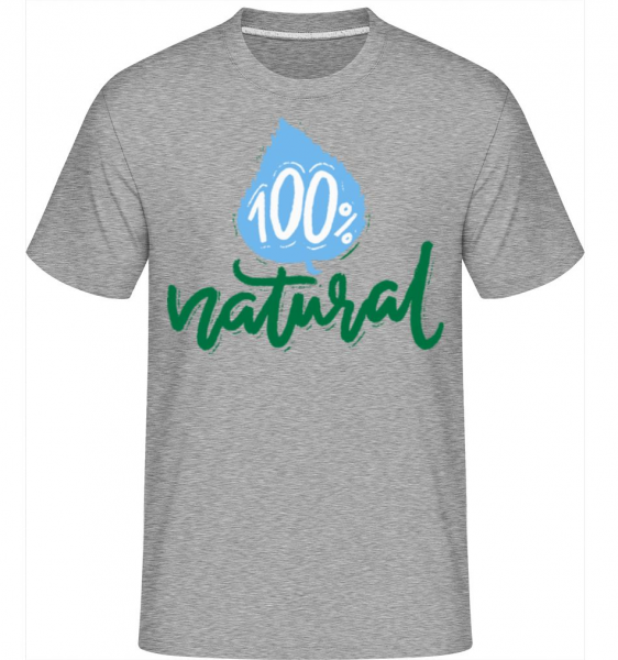 100% Natural -  T-Shirt Shirtinator homme - Gris chiné - Devant