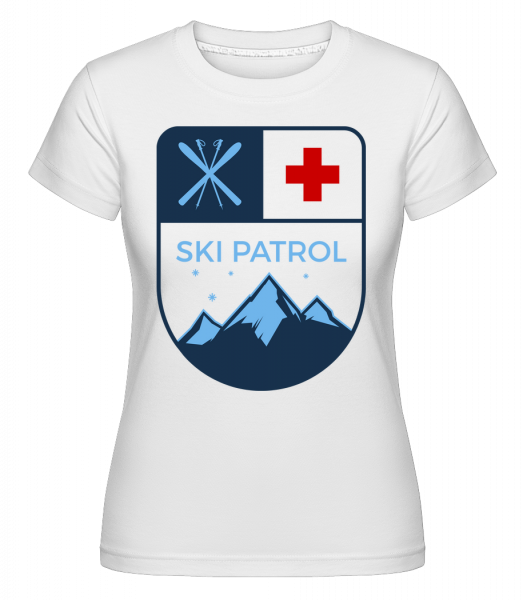 Skipatrol Icon -  T-shirt Shirtinator femme - Blanc - Vorn