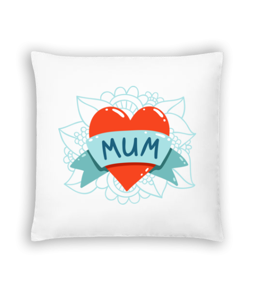 Mum Heart Icon - Coussin - Blanc - Devant