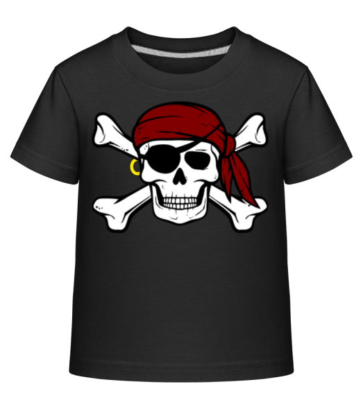 Pirate Tête De Mort - T-shirt shirtinator Enfant - Noir - Devant