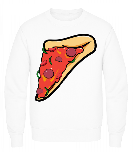 Morceau De Pizza - Sweatshirt Homme AWDis - Blanc - Vorn