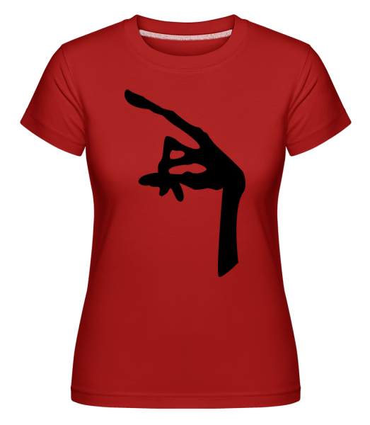 Main D'Un Alien -  T-shirt Shirtinator femme - Rouge - Vorn